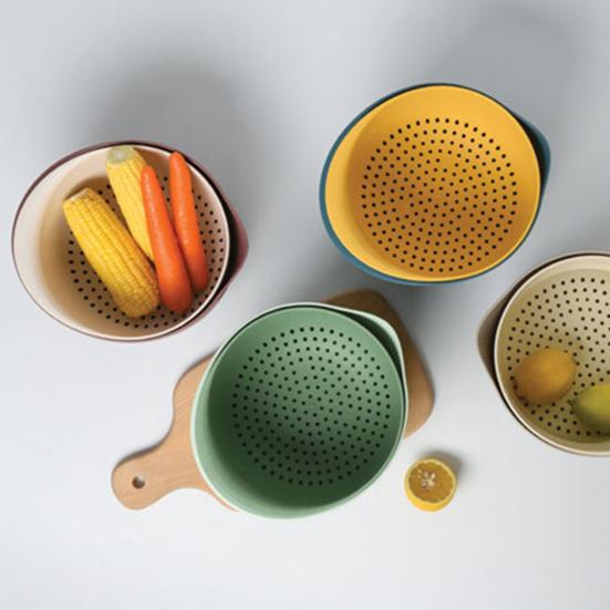 Premium Quick Drainage Widely Use PP Convenient Use Kitchen Colander for Home Rice Strainer Bowl