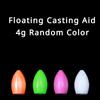 10 Pcs Floating Casting Aid 4g 30mm Lure ABS Casting Aid Fly Bait Horsetooth White Stripe Fishing Rig Colorful Long Casting Aid