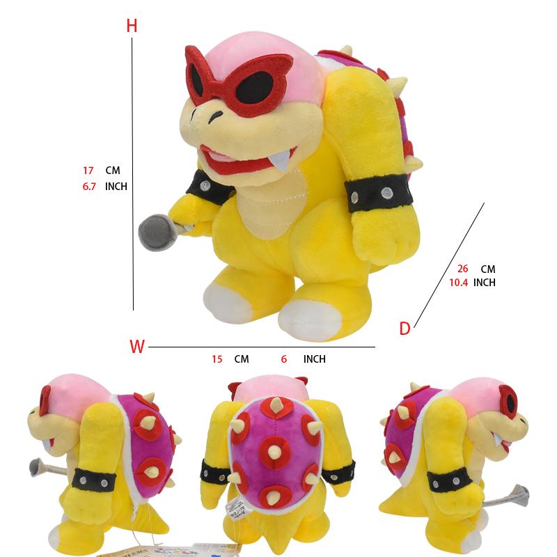 Super Mario Bros Plyšové Hračky Wonder Bowser Jr Meowser Lemmy Iggy Bowser Anime Vypchaté Kreslené Peluche Bábiky Detské Darčeky