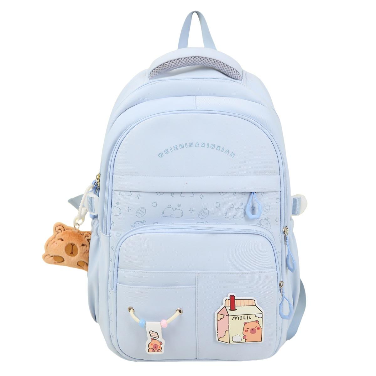 

Летний новый нишевый рюкзак в японском стиле высокой ценности для девочек, учениц начальной и средней школы, дофаминовый маленький рюкзак через плечо синий