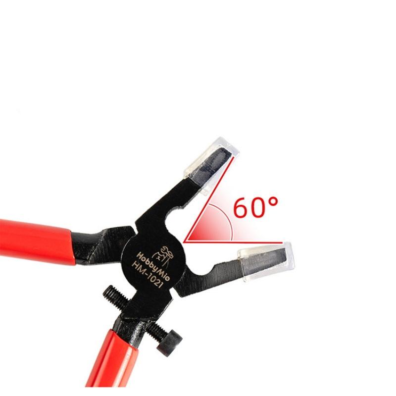 1Pcs Flat Mouth Model Clamping Pliers Hm-1021 Auxiliary Pliers Clamping Pliers With Sheath For Assembly Model Building Tools Diy one size