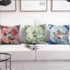 Game Genshin Impact girl a cushion cover Pillow Cover Decoration Room Home Sofa living Office Car Nordic Simplicity