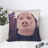 John Pork Dzwoni Poszewka na Kwadratową Poduszkę z Krótkiego Pluszu Dwustronny Nadruk Poszewka na Poduszkę do Sofy Sypialni