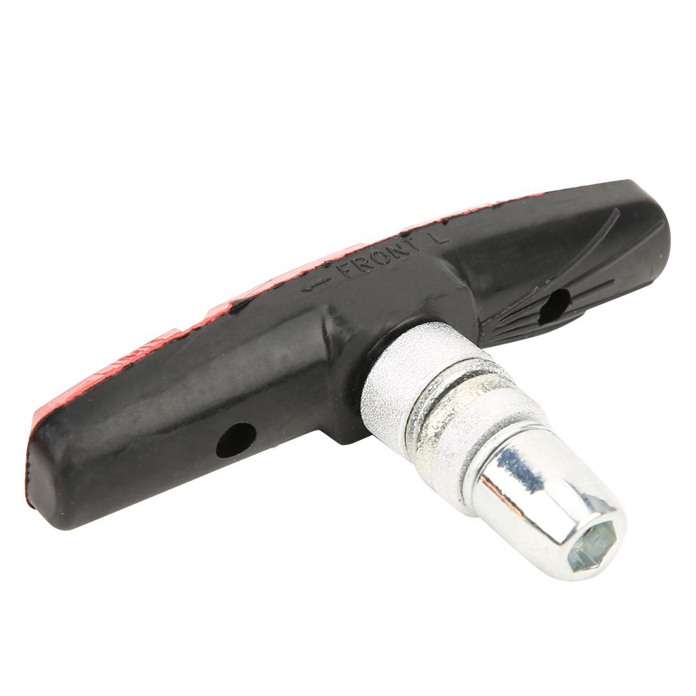 Ett par Blandmaterial Tysta Mountainbike Bromsbelägg Block Skor Cykel CykeltillbehörRöd