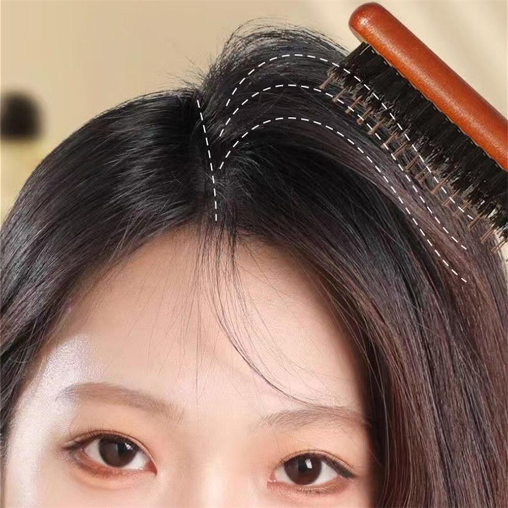 1PC Of Wooden Mouse Tail Comb Tear Comb For Hair Segmentation For edge Control Combing Back Smoothing And Fluffiness