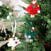Rustic Felt Christmas Bell Pendant Crisp Sound Creative Xmas Tree Pendant Mini Handmade Christmas Jingle Bells for Xmas Tree