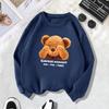 Women's Autumn/Winter Plus Velvet Round Neck Letter Print Sweater