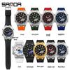 Sanda Octagonal Multifunctional Luminous Waterproof Men's Watch