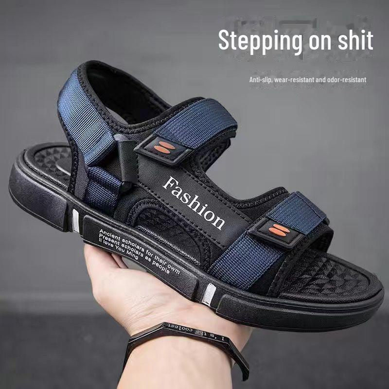 Sandali alla moda da uomo: Scarpe da Lavoro e da Guida, Stile Cool Douyin, Sportive Estive Antiscivolo, Deodoranti, Resistenti all'Usura.