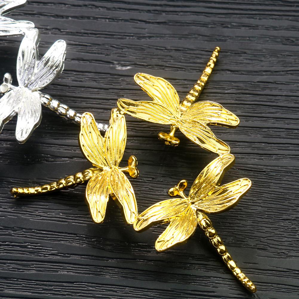 Metal Decoration Ornament Dragonfly Design Handcrafted Rust-free Display Stand Perfect Gift For Table Desktop Office Home Decor