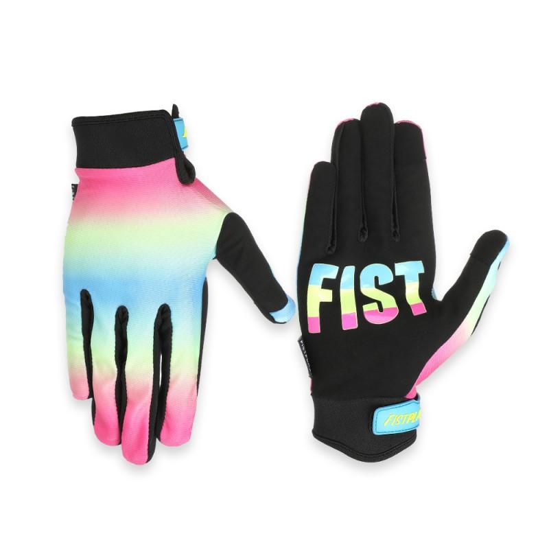 Guanti Resistenti per Mountain Bike Con Punta delle Dita Compatibile Touchscreen Colori Fiamma Arcobaleno Blu Ciambella Uomo Donna