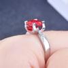 2CT Colorful Moissanite High Carbon Diamond Imitation Gemstone Ring for Women Fashion Jewelry