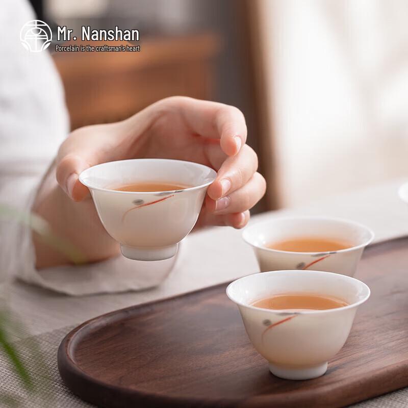 Nanshan Xiansheng Fishing Fun Ceramic Teacup