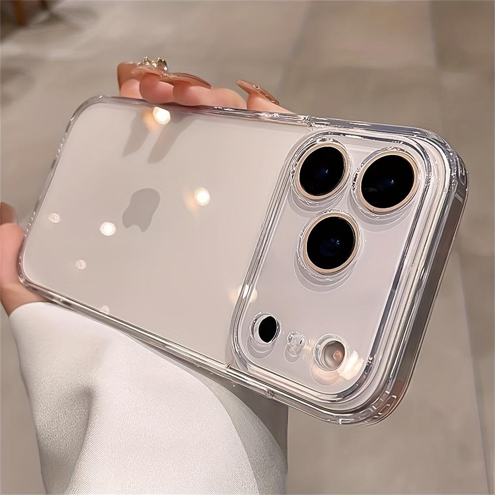 Coque de téléphone transparente souple en TPU de luxe pour iPhone 17 16 Pro Max 16 Plus Protection de l'objectif d'air Antichoc Coque transparente pour iPhone17