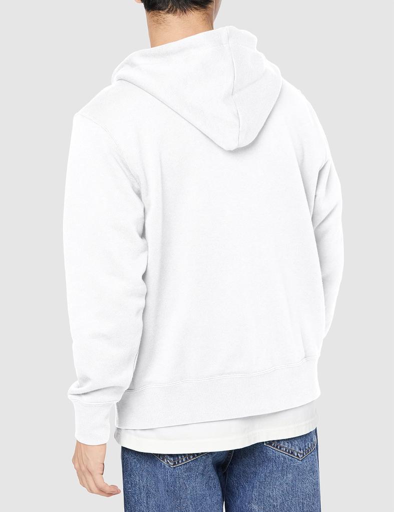 Champion Long Sleeve Cotton USA Fleece Hoodie with Embroidered Zip Hooded Men's Logo, Sweatshirt, White, C3-W104/C3-W104L/C3-W104Z/C3-Y137/C3-Y137L