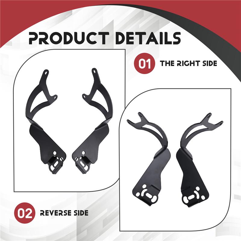 Motorcykeltillbehör Strålkastarfäste Hållare för Extraljus För 790 Adventure 2024- För 890 Adv 2024--A87Q