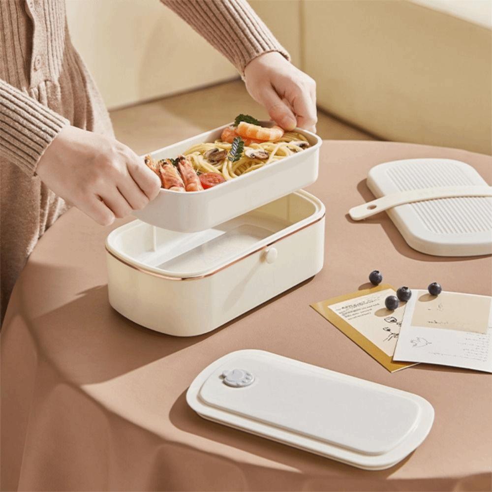 Leak-proof Keep Warm Lunchbox Divided Heated Lunch Box Constant Temperature Lunch Box  Winter