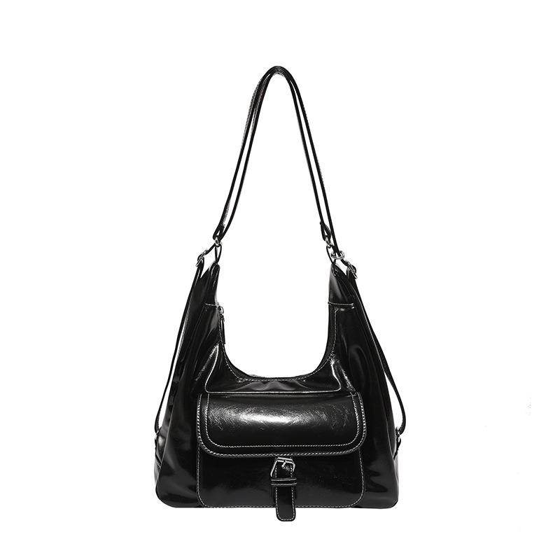 Casual commuter large capacity tote bag women's summer retro versatile high sense backpack