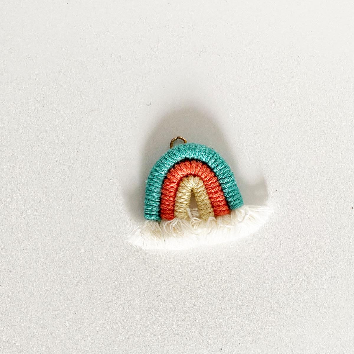 

10-цветное скандинавское радужное подвесное украшение – подвеска из плетеной веревки, сделай сам мятный зеленый