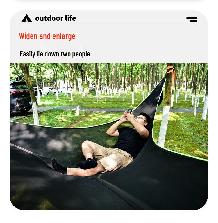 Multi-Person Aerial Tree Tent: Anti-Roll Mesh Outdoor Hammock Swing for Camping