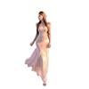 Pure desire wind floral mesh suspender dress women's summer temperament waist seaside vacation hip fish tail long skirt
