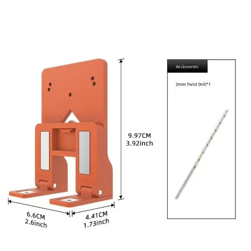 Cabinet Door Hinge Spacer Installation Positioning Tool Magnetic Hinge Jig with Twist Drill Bit For Precise Alignment