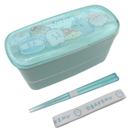 

Kracks Obakenu 2-Tier Lunch Box, Mugyumugyu, Bento Box, Handmade Lunch, Lunch Box, 195696