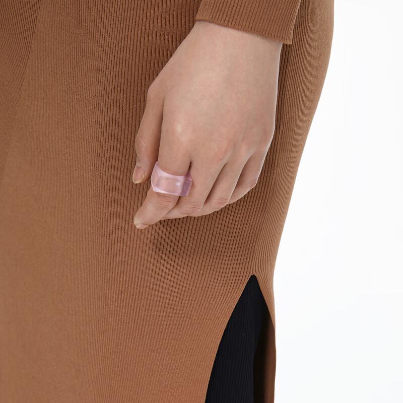 JNBY 2023 Spring V-Neck A-Line Midi Dress