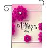 Happy Mothers Day Love You Best Mom Floral Flower Blossom Garden Yard Flag 12"x 18" Double Sided Polyester Welcome House Flag Banners for Patio Lawn