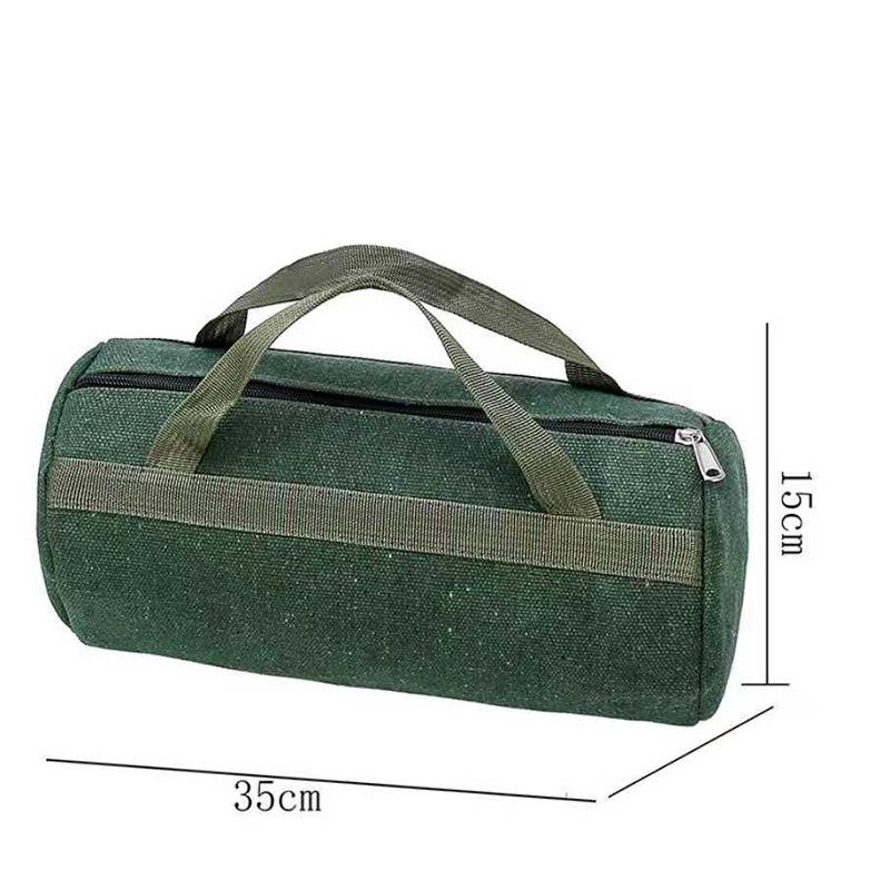 Large Capacity Canvas Tool Bag for Electricians - Handheld Storage for Screwdrivers and Hardware