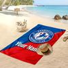 Cardiff City Personalized Printed Beach Towel Soccer Logo Support Custom Name Text Absorbent Towel For Sport Travel Special Gift
