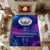 Manchester-stad (19) Personaliseer uw naamkleed, bureaustoelkussen, cadeau voor thuis, slaapkamer, woonkamer.