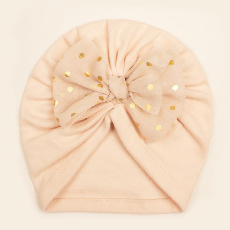 Winter Baby Bow Fleece Hair Cap, Children's Warm and Comfortable Pullover Hat, Baby Hat