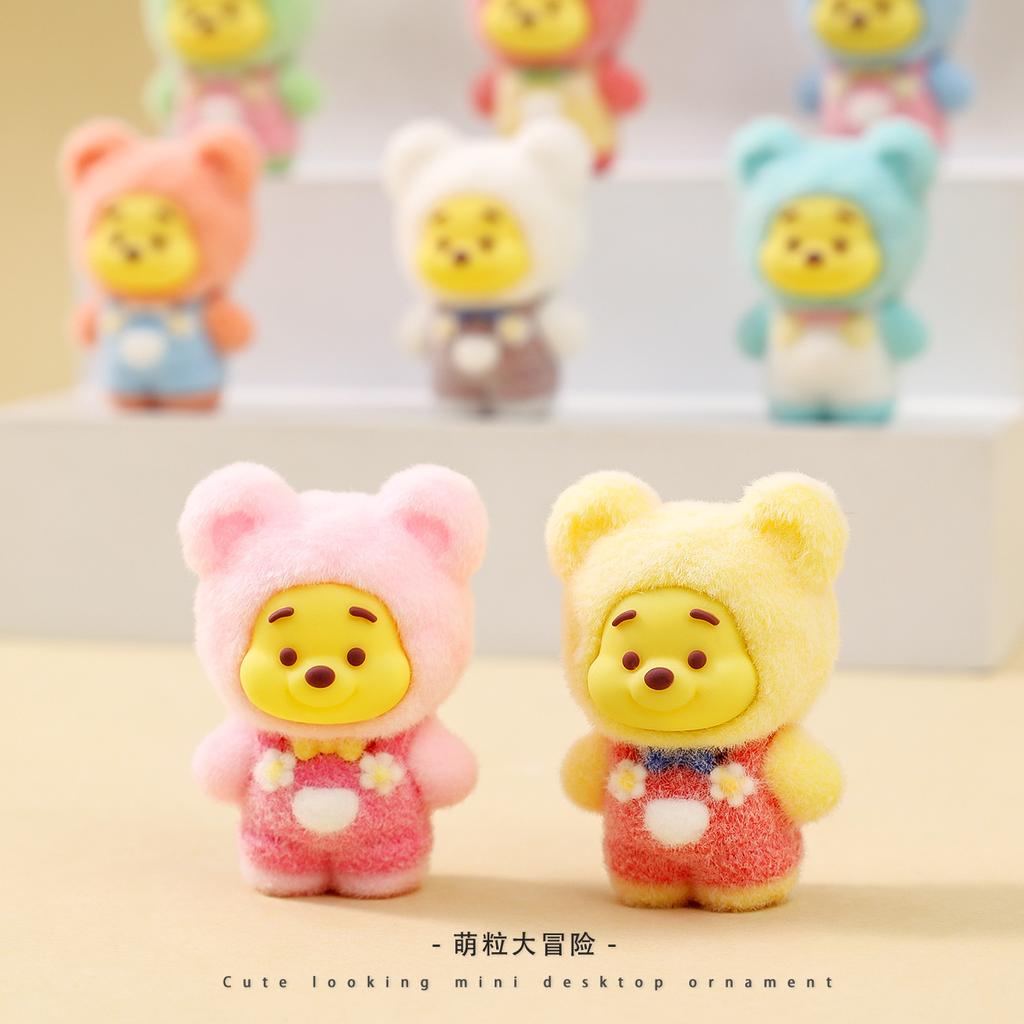 9Pcs/Set Anime Winnie Pooh Bear Figure Toy Mini Figurine Desktop Decoration Model Ornaments Toys Boys Girls Christmas Gifts