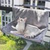 Spot Pet L-Shaped Washable Fleece Cat Bed: Removable, Foldable Metal Frame & Winter Warm Hammock.
