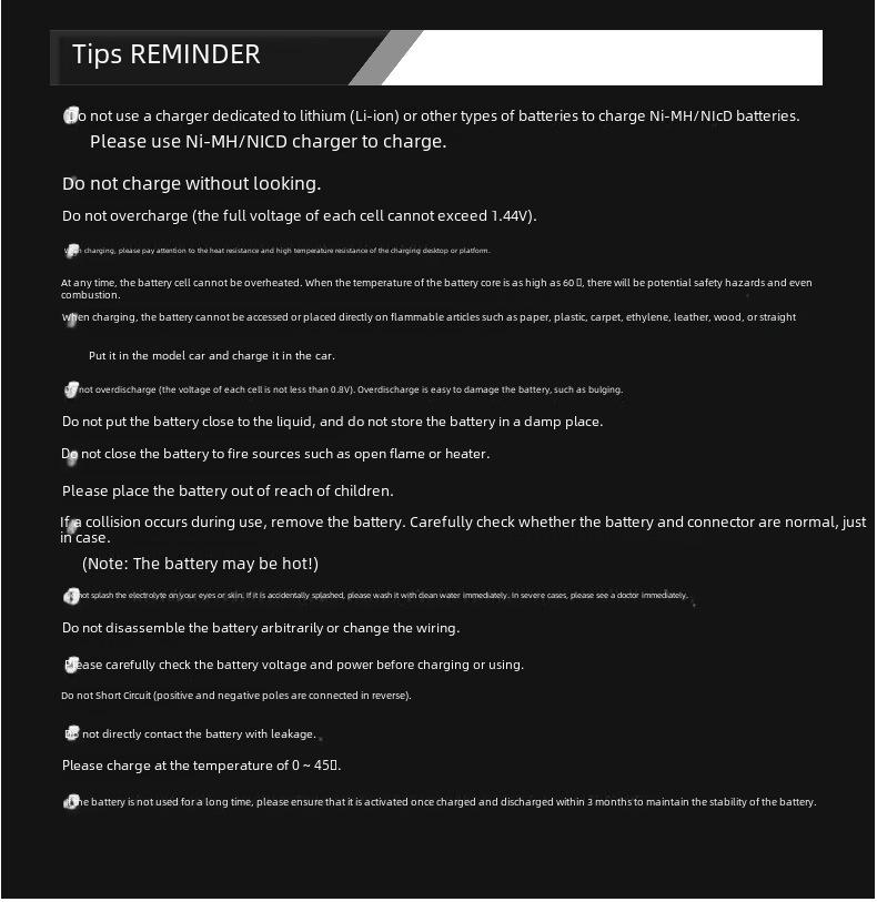 NiMH 4.8V 2400mAh Rechargeable Battery Pack for RC Cars & Electric Toy Climbers