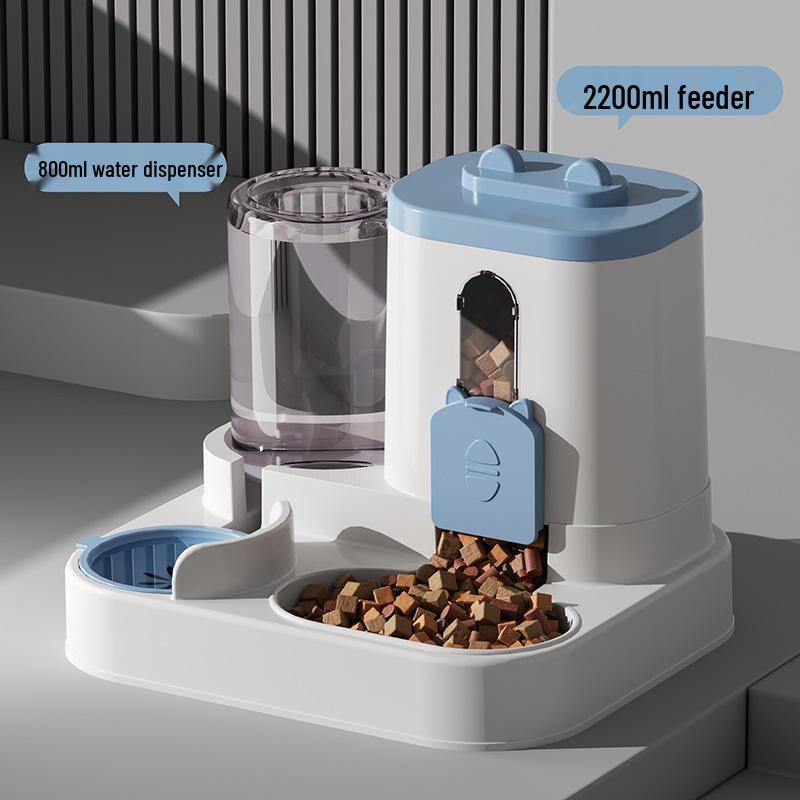 Automatic Cat & Dog Feeder with Two-in-One Water Dispenser