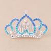 Korean-Style Rhinestone Kids' Crown Hair Comb - Cute Tiara Hair Clip for Girls, Sparkly Headpiece Perfect for Dance Performances