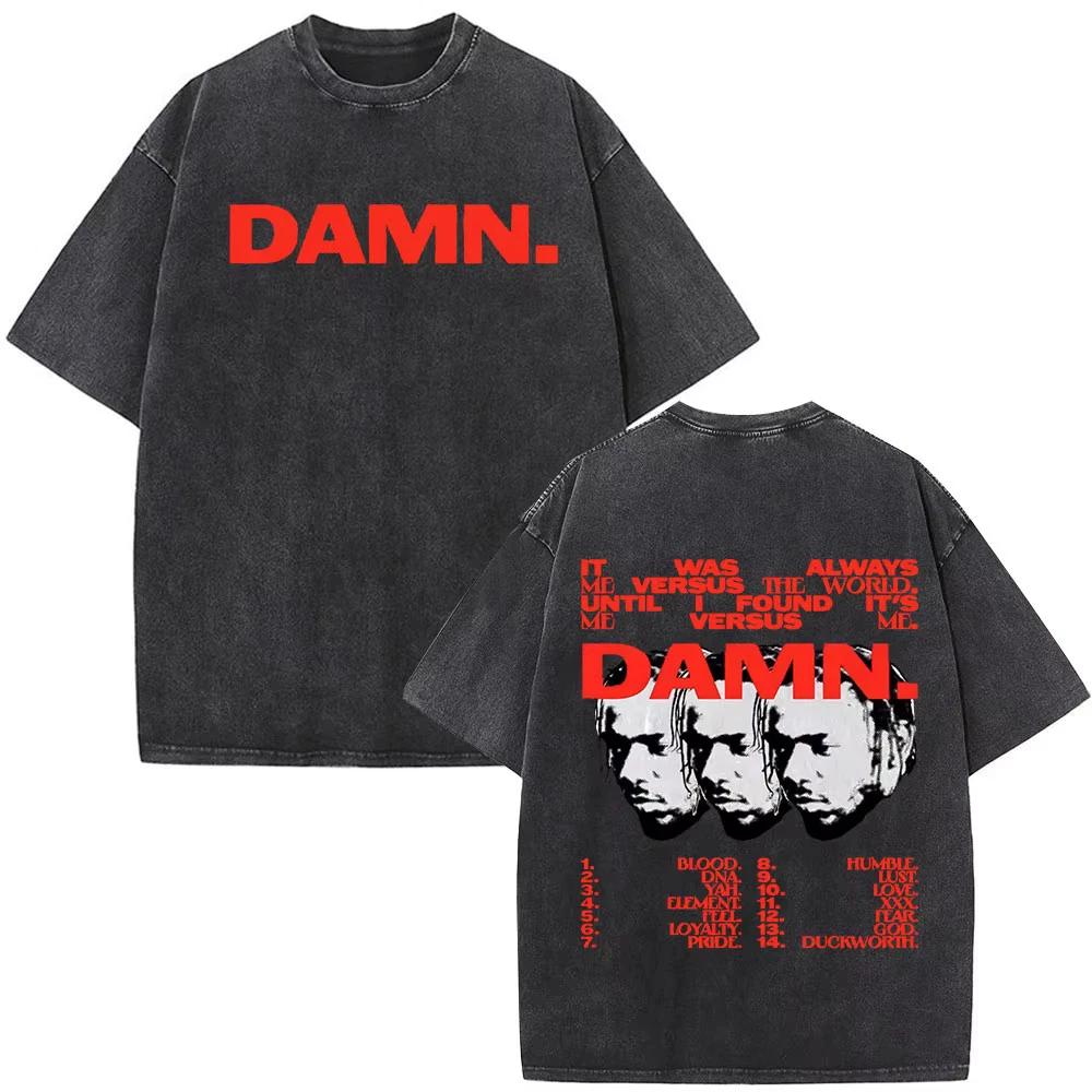 Kendrick Lamar Graphic T Shirt Washed Black Oversized Y2K Rap Tee Mens Top L