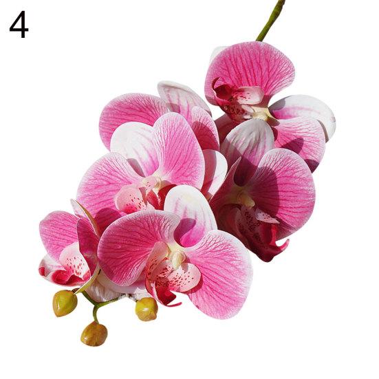 1Pc Artificial Flower Butterfly Orchid Bendable Garden DIY Party Wedding Decor