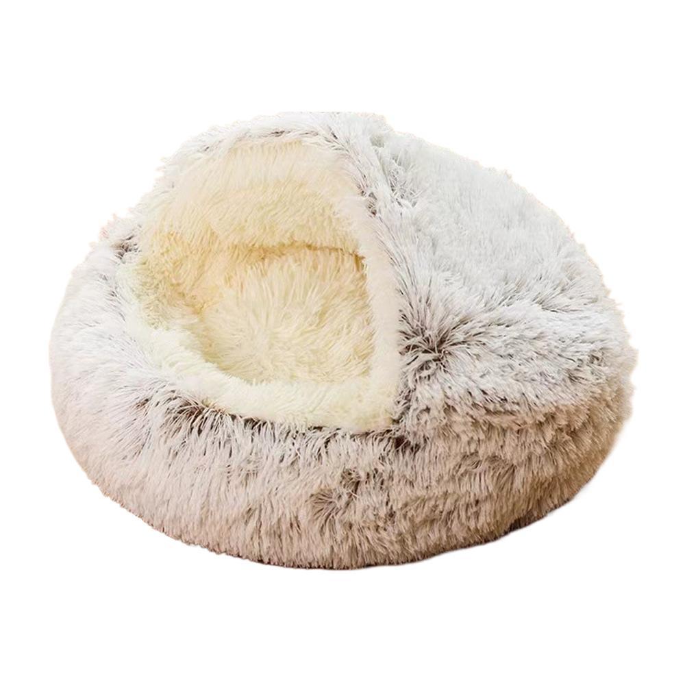 Winter Plush Pet Cat Bed Round Cat Cushion Cat House Warm Cats Basket Pet Sleep Bag Kitten Nest Kennel for Cats Pet Cats