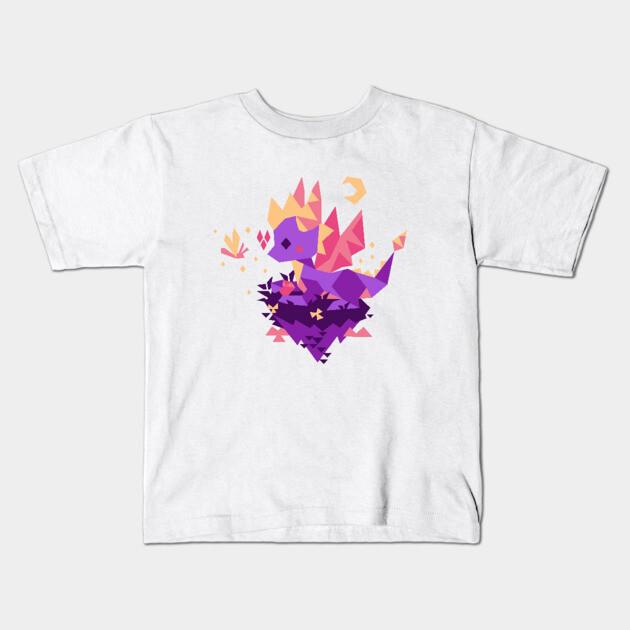 Boys Girls Soft Cotton Graphic Tees Tiny Spyro T-shirt Breathable Daily School Wear Kids T-Shirts