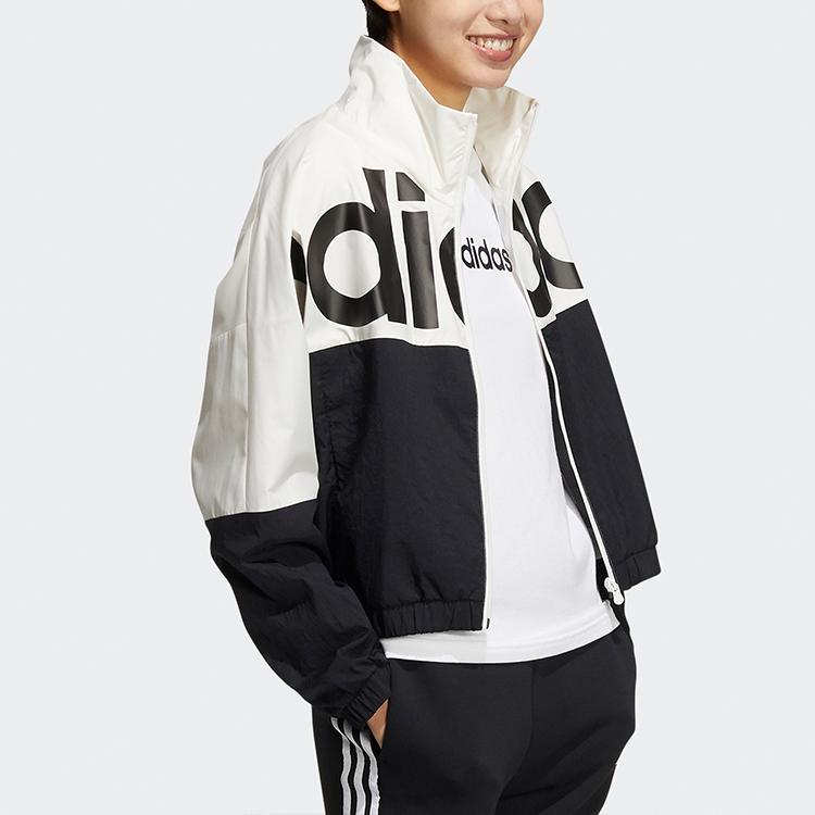 Adidas Sportovní bunda s logem Neo Contrast Dámské bundy Černá HE4535