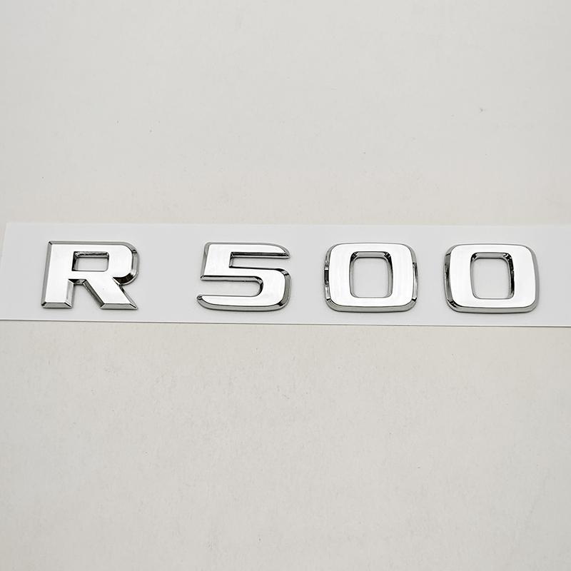 NEW 3D ABS Car Letters Logo R320 R300L Badge Rear Trunk Emblem Decal For Mercedes Benz R Series W251 R320 R300 R350L Accessories BD1