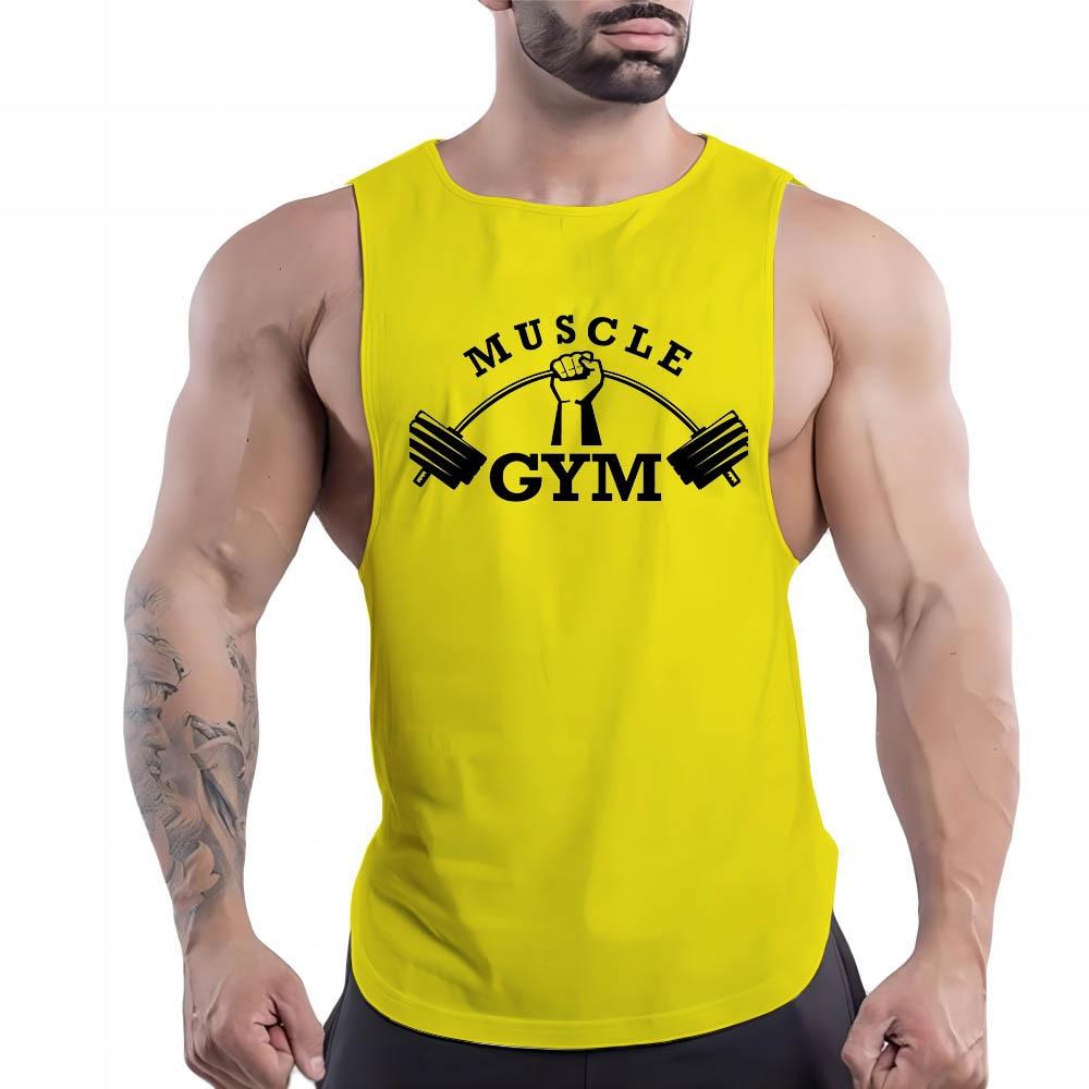 Summer Men's Fashion Multi-color Sports Vest Fun Print Comfortable Men's Vest Sports Style Lightweight and Quick Drying