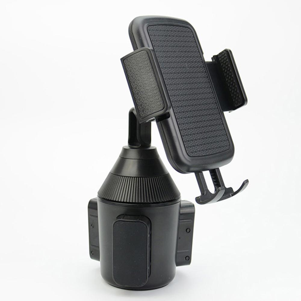 Universal Car Cup Holder Adjustable Mobile Phone Mount Stand Compatible with Huawei Samsung iPhone - Vehicle Clip-On Support