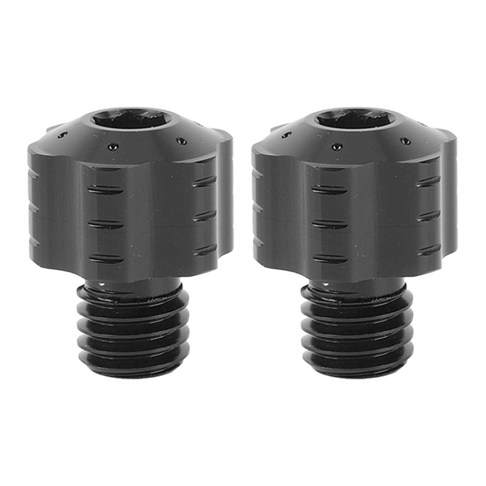 

2PCS Motorcycle Mirror Adapter Screws 10mm Threaded CNC Aluminum Alloy Motorbike Rearview Mirror чёрный