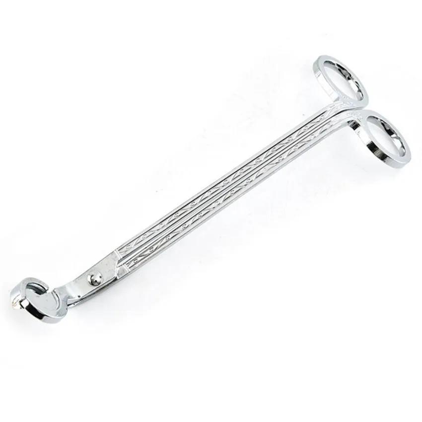 

18CM Stainless Steel Candle Wick Trimmer Oil Lamp Trim Scissor Cutter Snuffer Tool Hook Clipper Candle Wick Trimmer Bulk серебряный