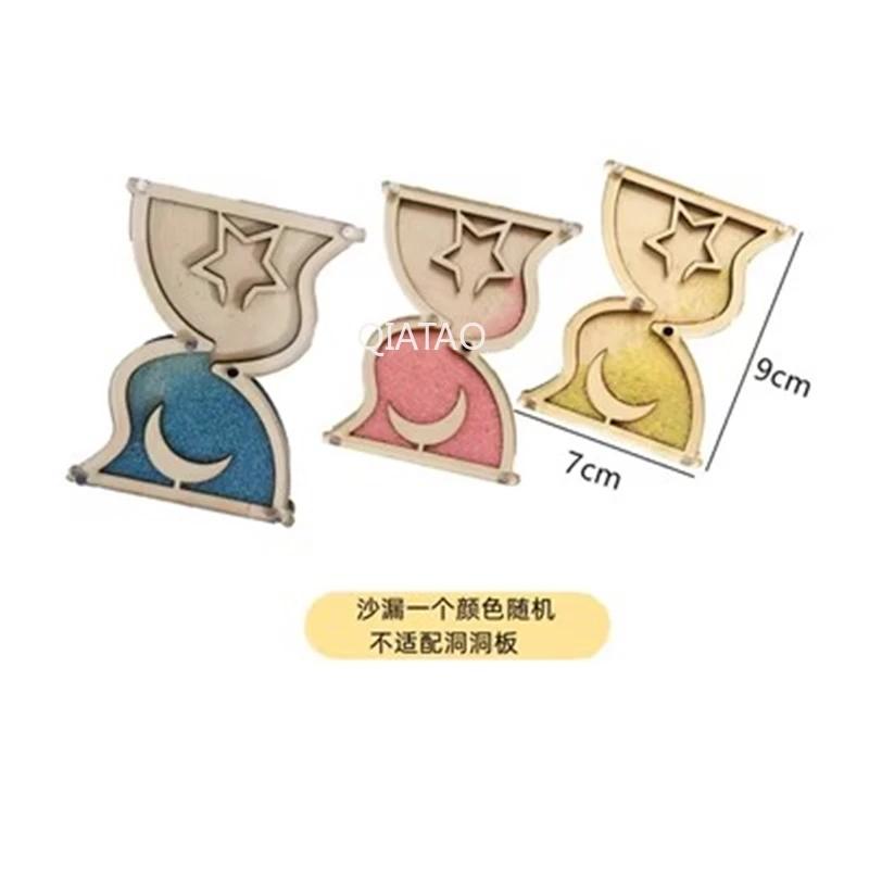 DIY Wood Accessories Montessori Busy Board Castle Sheep Animal Whales Bus Wall Toy Training Material Pack Educational Toy For Ch