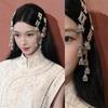 [J] Elegant Silver Tassels Hair Clip Handmade Hairpiece Alloy Texture Long Tassels Hair Accessories